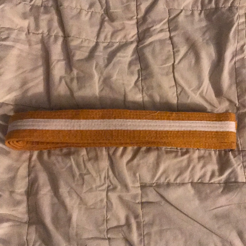 Martial arts yellow belt